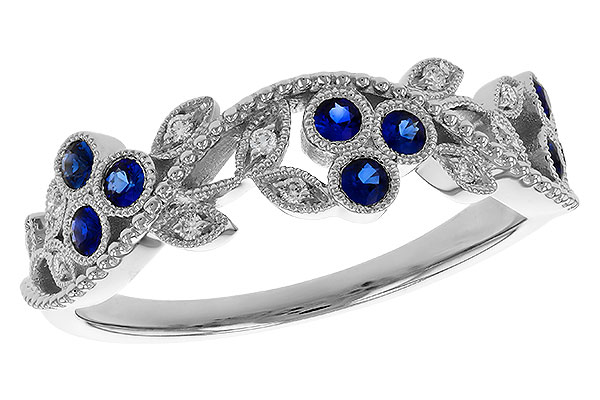 B275-17367: LDS WED RG .23 SAPPHIRE .29 TGW