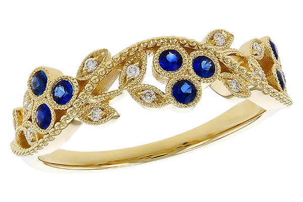 B275-17367: LDS WED RG .23 SAPPHIRE .29 TGW