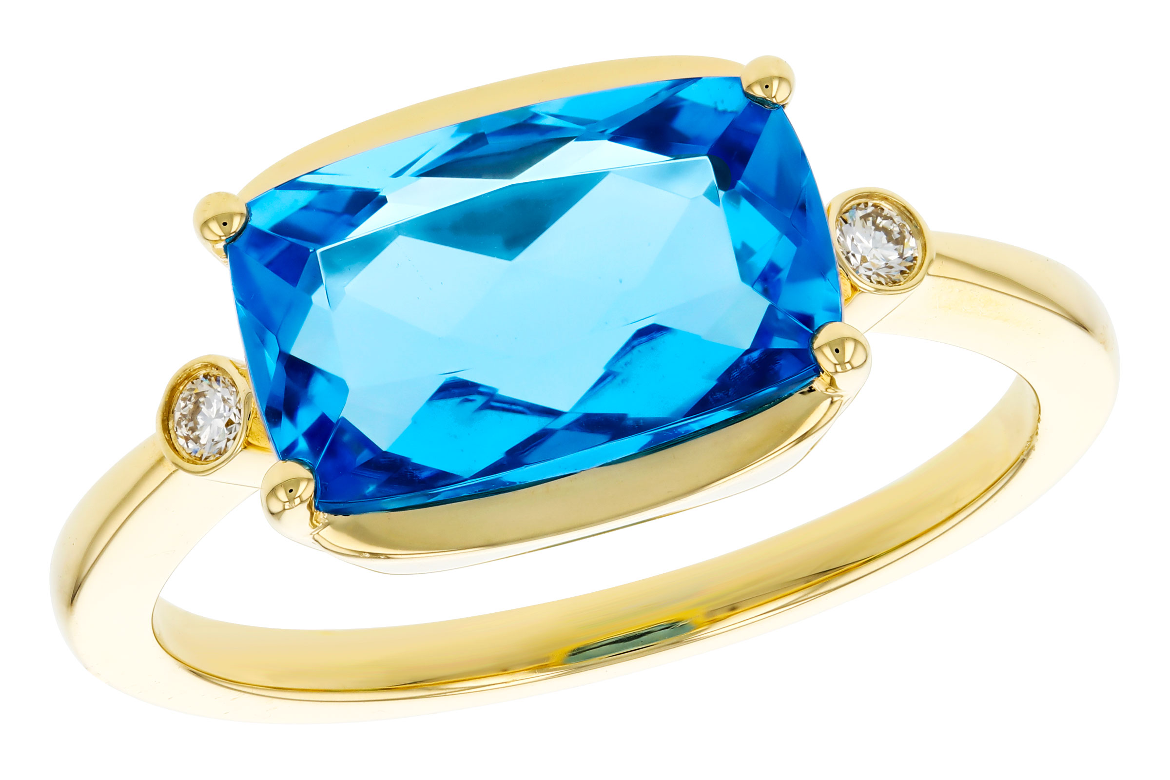 B276-01921: LDS RG 2.88 BLUE TOPAZ 2.92 TGW (11x7MM BT)