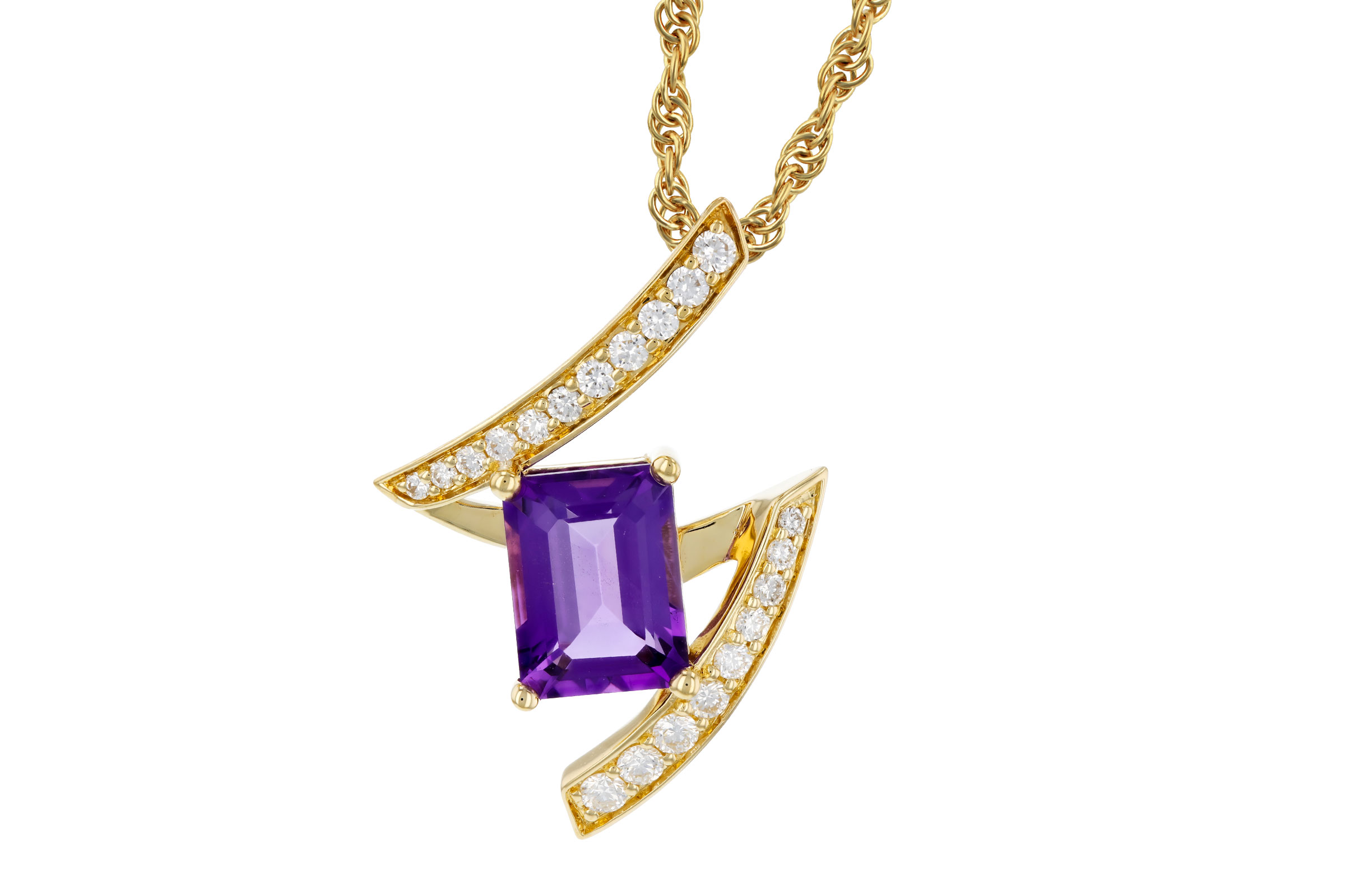 B276-02876: NECKLACE 1.36 AMETHYST 1.56 TGW (8x6MM AMY)