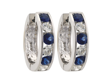 C001-48276: EARRINGS 1.22 SAPH 2.06 TGW