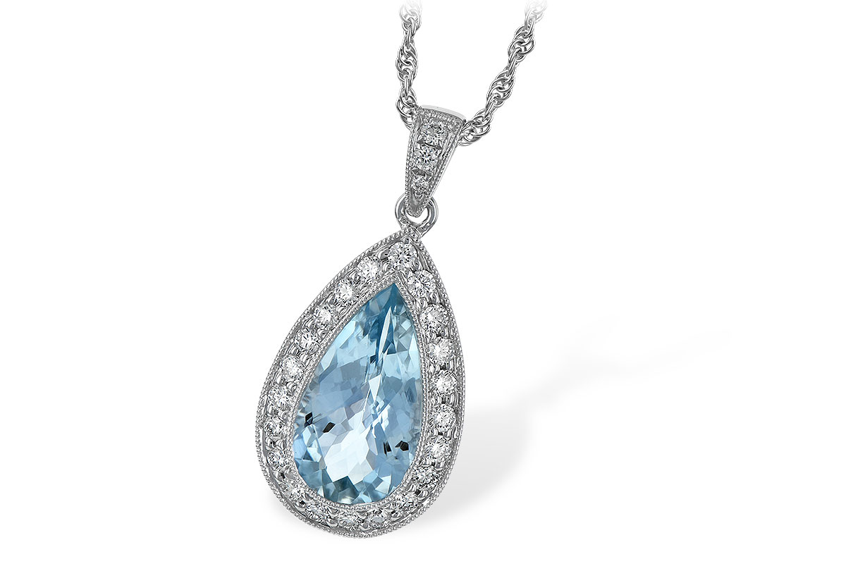 C006-08348: NECKLACE 2.20 AQUA 2.55 TGW