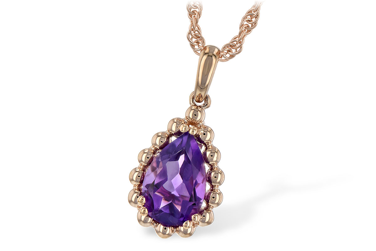 C189-67430: NECKLACE 1.06 CT AMETHYST