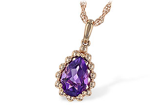 C189-67430: NECKLACE 1.06 CT AMETHYST