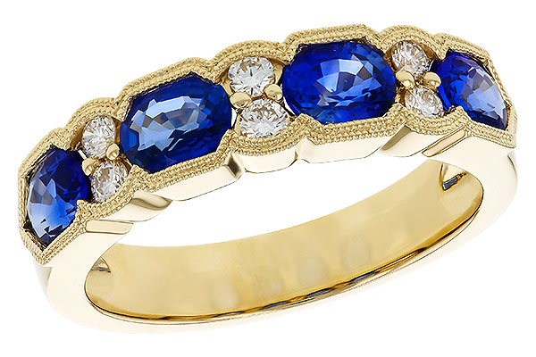 C189-71985: LDS WED RG 1.72 SAPPHIRE 1.90 TGW (5x4MM SAPP)