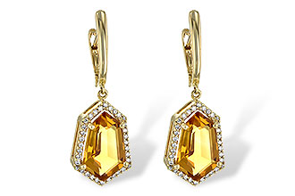 C190-55585: EARR 3.80 TW CITRINE 4.05 TGW
