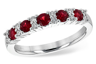C190-55630: LDS WED RG .66 RUBY .83 TGW