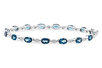 C190-60176: BRACELET 7.20 LONDON BLUE TOPAZ 7.36 TGW