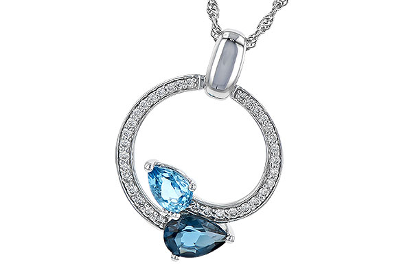 C190-61039: NECK 1.22 BLUE TOPAZ 1.40 TGW