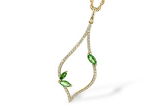 C190-61076: NECK .35 GREEN GARNET .55 TGW