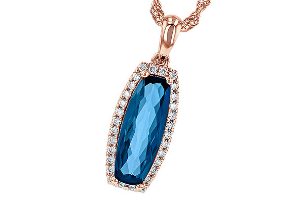 C190-61912: NECK 1.58 LONDON BLUE TOPAZ 1.70 TGW