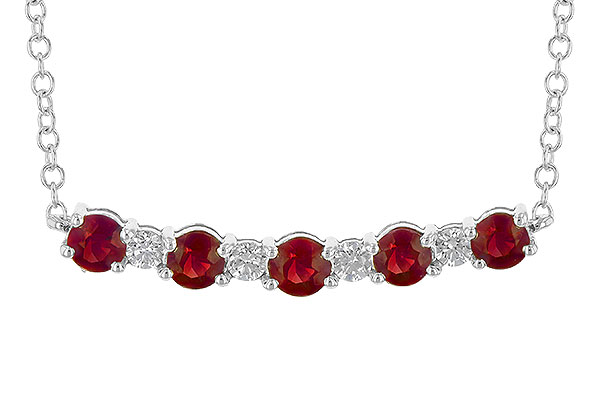 C190-62821: NECK .58 TW RUBY .70 TGW