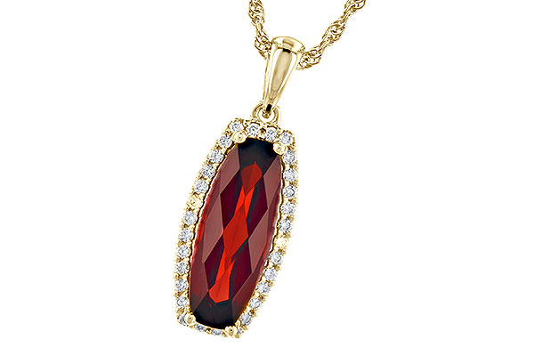 C273-29248: NECK 1.75 GARNET 1.87 TGW