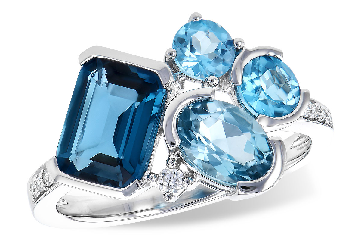 C273-33767: LDS RG 3.08 BLUE TOPAZ TW 3.15 TGW