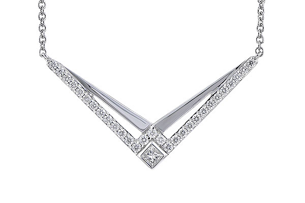 C273-34685: NECKLACE .22 TW