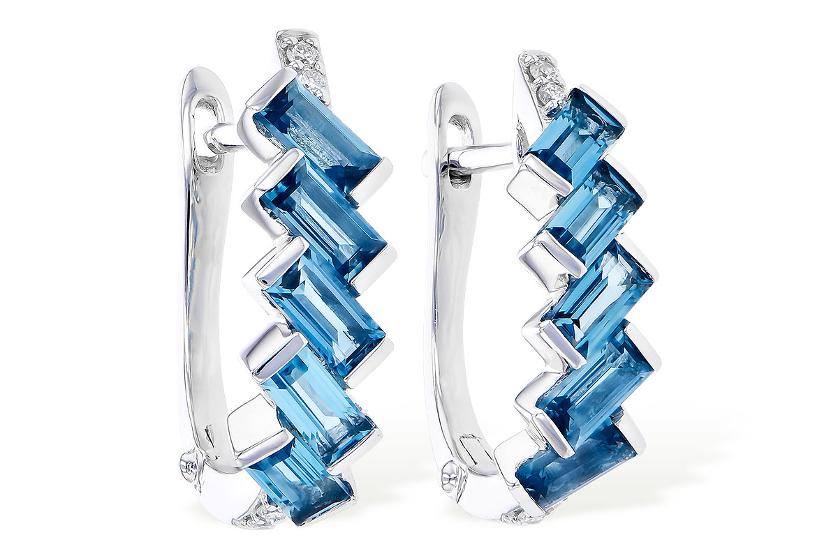 C273-34694: EARR 1.45 LONDON BLUE TOPAZ 1.50 TGW