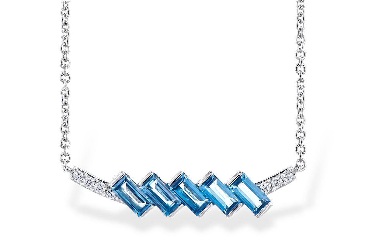 C273-34703: NECK .75 LONDON BLUE TOPAZ .80 TGW