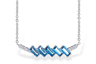 C273-34703: NECK .75 LONDON BLUE TOPAZ .80 TGW