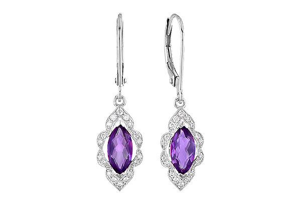 C273-35548: EARR .92 TW AMETHYST 1.07 TGW