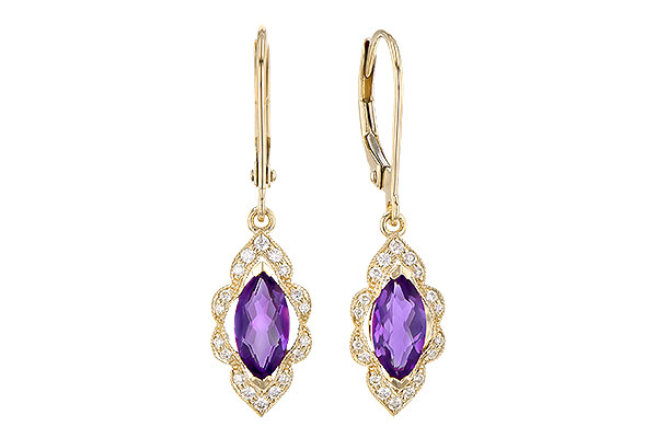 C273-35548: EARR .92 TW AMETHYST 1.07 TGW