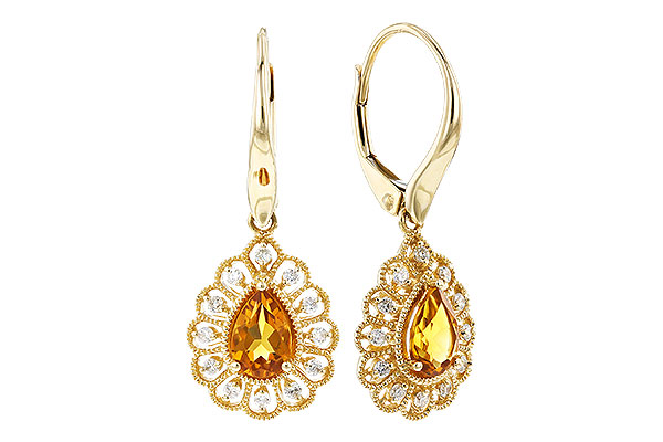 C274-21076: EARR .74 TW CITRINE .90 TGW