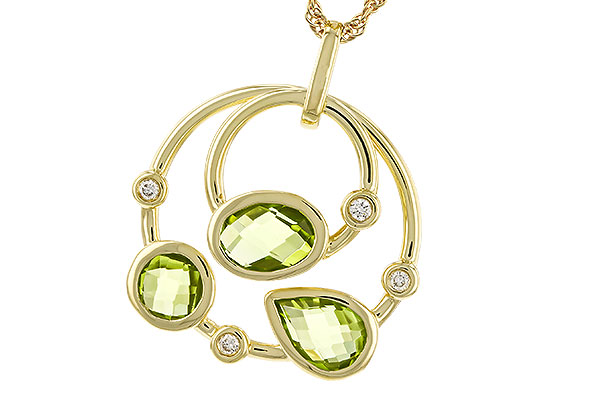 C275-09194: NECKLACE 2.20 PERIDOT 2.26 TGW