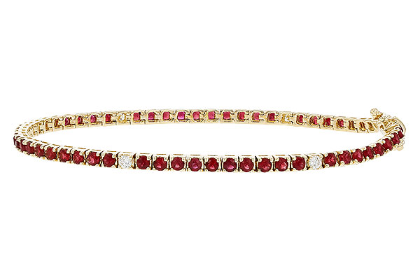 C275-10176: BRACELET 3.04 RUBY 3.29 TGW (7")