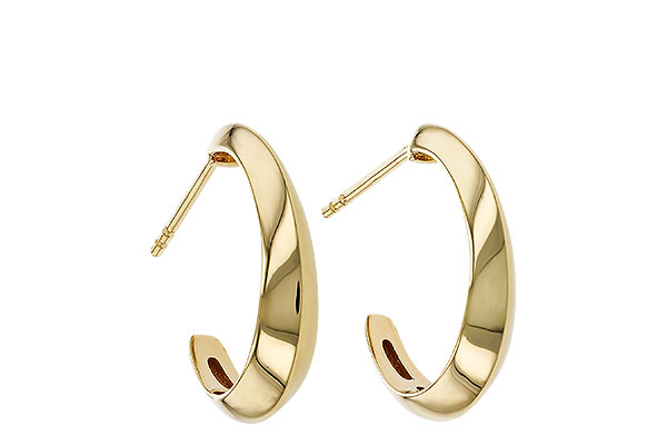 C275-11039: GOLD EARRINGS (19MM)