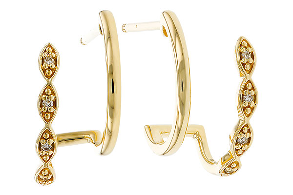 C275-12830: EARRINGS .03 TW