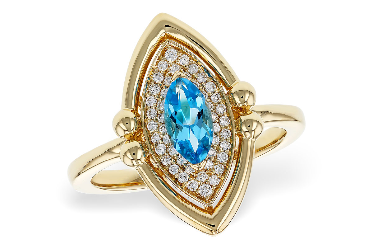 C275-17385: LDS RG .54 BLUE TOPAZ .70 TGW (8x4MM BT)