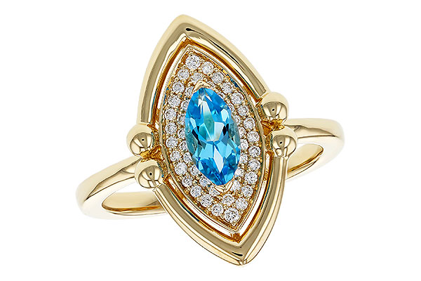 C275-17385: LDS RG .54 BLUE TOPAZ .70 TGW (8x4MM BT)