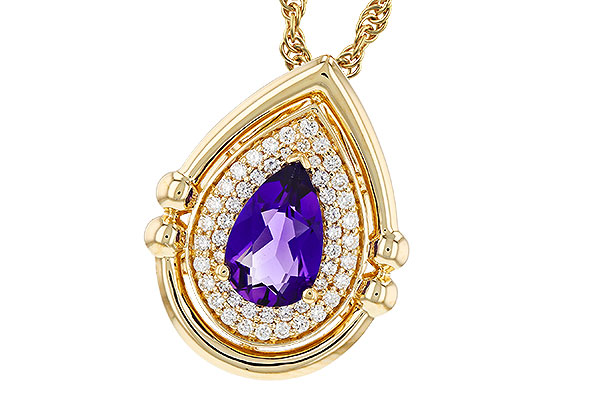 C276-00139: NECKLACE .70 AMETHYST .86 TGW (8x5MM AMY)