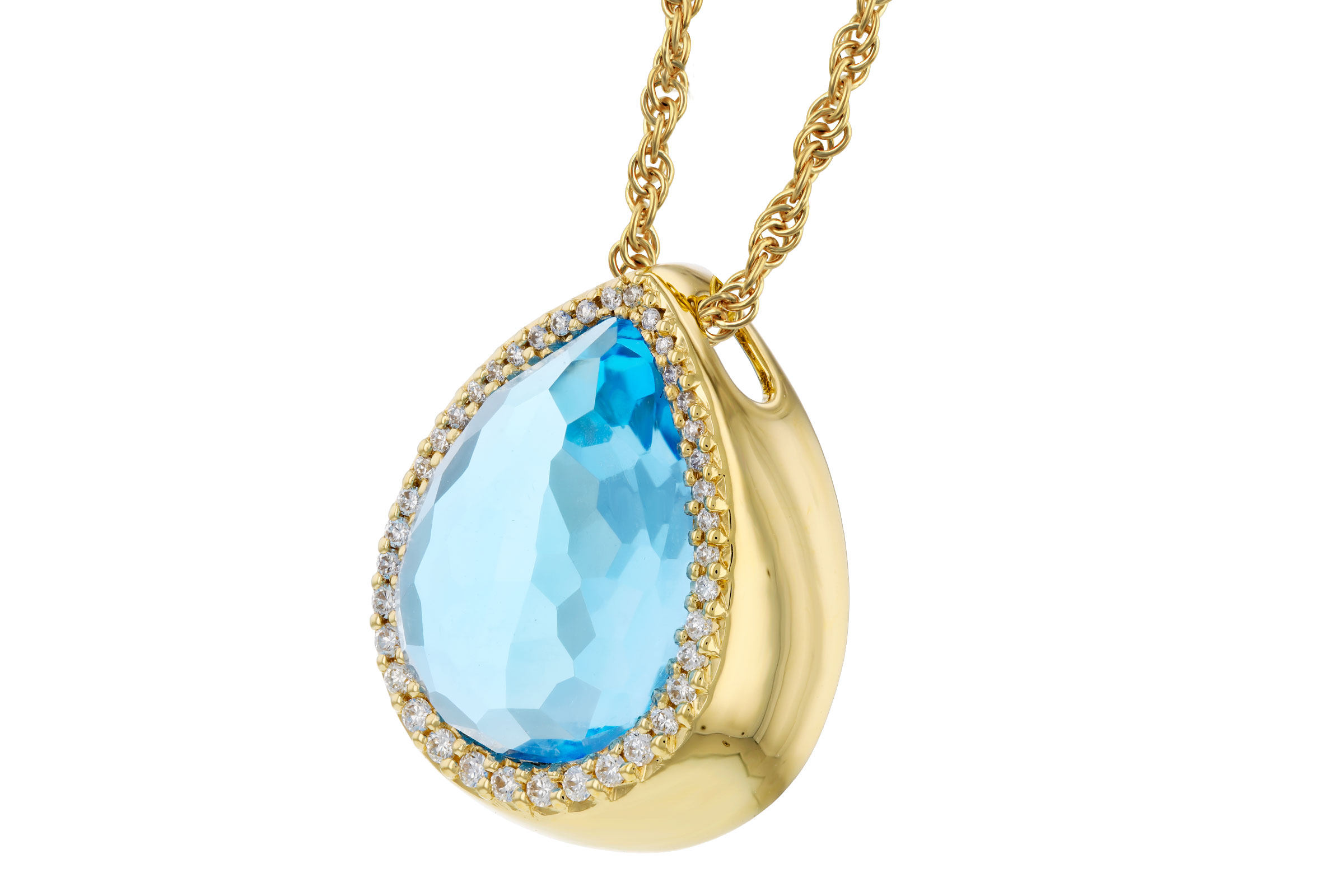 C276-01076: NECK 5.78 LONDON BLUE TOPAZ 5.92 TGW (14x10MM)