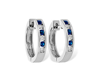 D001-48276: EARRINGS .16 SAPP .26 TGW