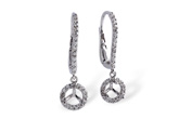 D183-35612: SEMI DIA EARR .20 TW (HOLDS .25 EACH)
