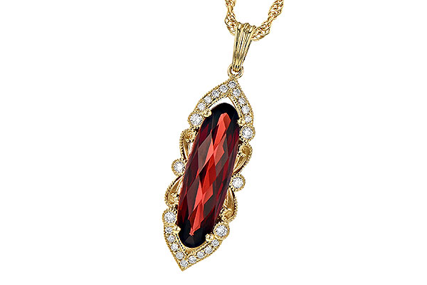 D190-60157: NECK 2.58 GARNET 2.70 TGW