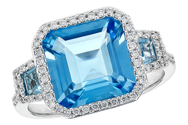 D190-61957: LDS RG 4.40 TW BLUE TOPAZ 4.60 TGW