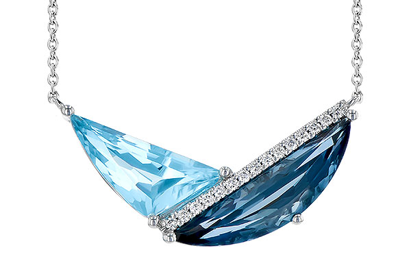 D273-30148: NECK 4.66 BLUE TOPAZ 4.75 TGW (18")