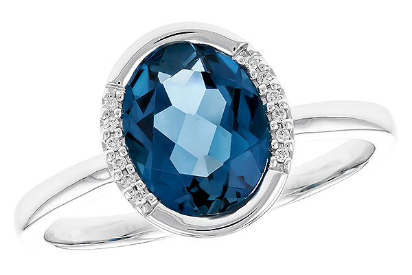 D274-21976: LDS RG 1.90 TW LONDON BLUE TOPAZ 1.93 TGW(9x7 LBT)