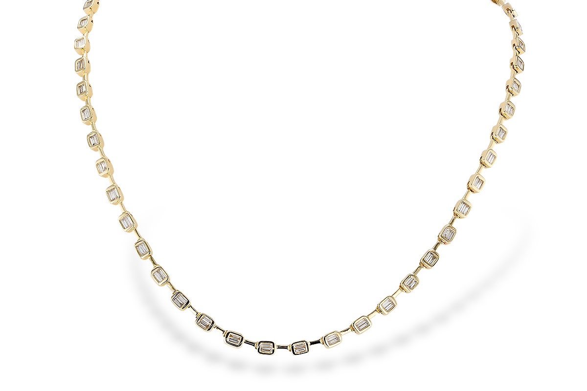 D274-22857: NECKLACE 2.05 TW BAGUETTES (17 INCHES)