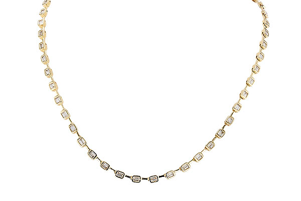 D274-22857: NECKLACE 2.05 TW BAGUETTES (17 INCHES)