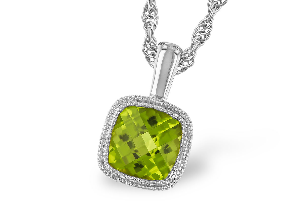 D274-23812: NECKLACE .95 CT PERIDOT