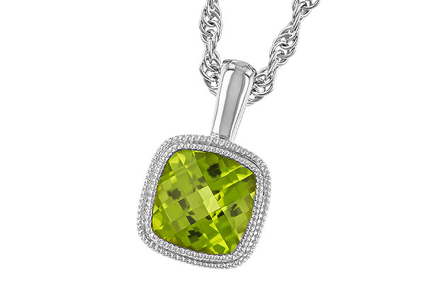 D274-23812: NECKLACE .95 CT PERIDOT