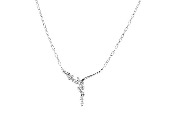 D274-24676: NECKLACE 1.22 TW FANCY CUT DIAMONDS (18")