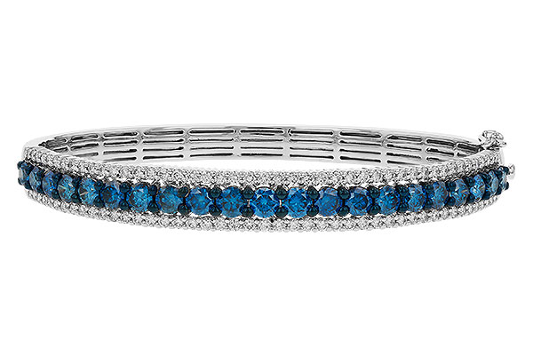 D275-13785: BANGLE 4.05 BLUE DIAS 5.50 TW
