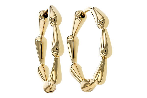 D275-14685: GOLD EARRINGS (21MM)