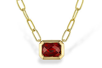 D275-14703: NECKLACE 1.45 GARNET (18")