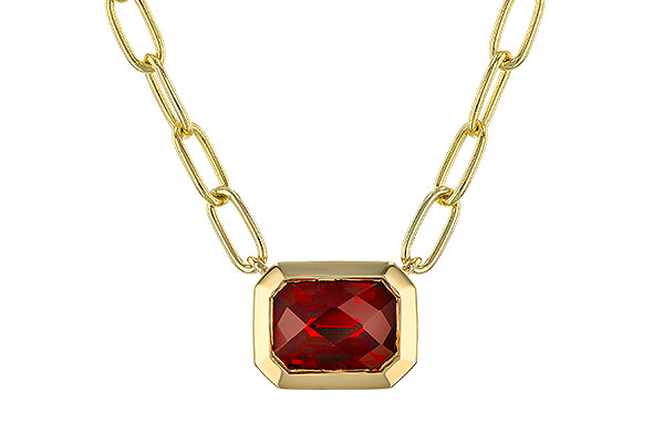 D275-14703: NECKLACE 1.45 GARNET (18")