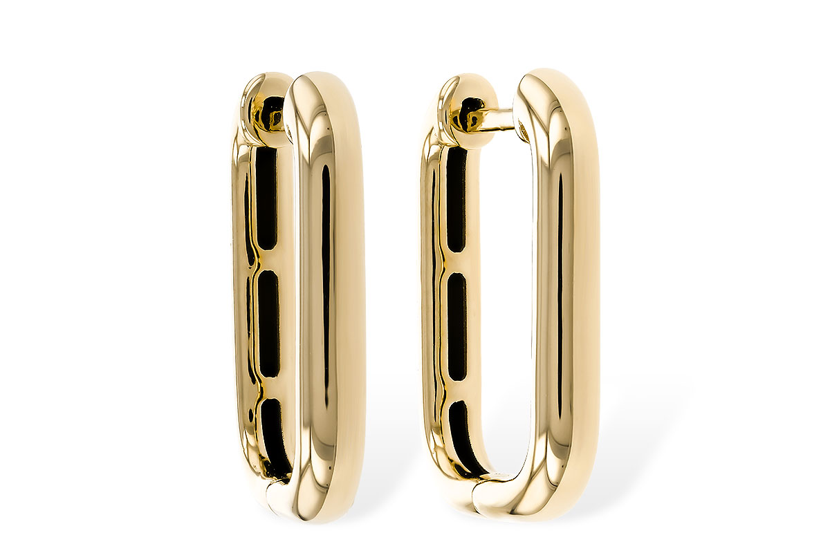 D275-14721: GOLD EARRINGS (18MM)