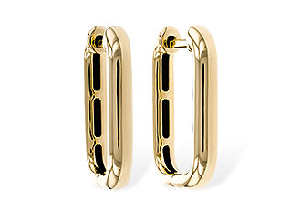 D275-14721: GOLD EARRINGS (18MM)